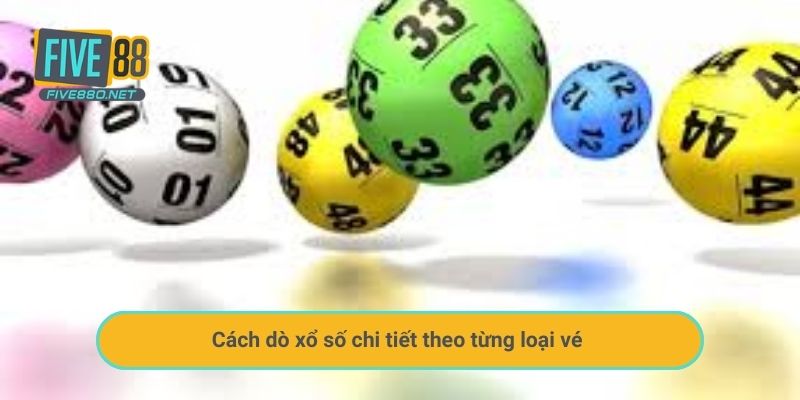 Cách dò xổ số chi tiết theo từng loại vé